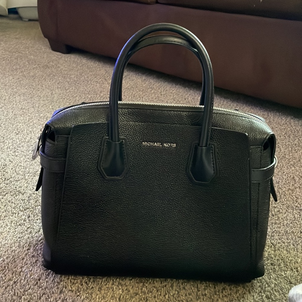Michael Kors Mercer belted medium satchel